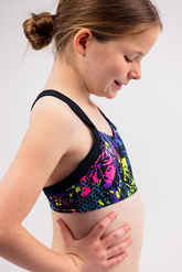 Girls Chlorine Proof Two Piece Top - Move It